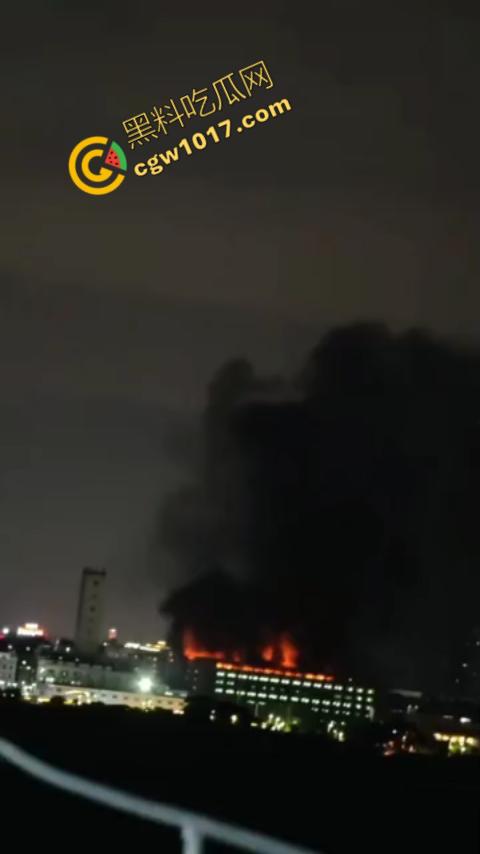惠州博罗县服装厂夜晚突发惊天大火!火光冲天,浓烟滚滚,勇士们殊死搏斗灭火,祈祷平安归来!-6