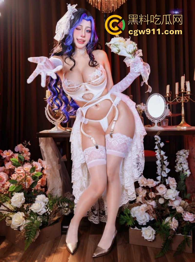 极品巨乳福利姬【EclipseDreamBride】最新性感写真曝光,化身棕色尘埃婚纱梦中女神,撸点满满!-9