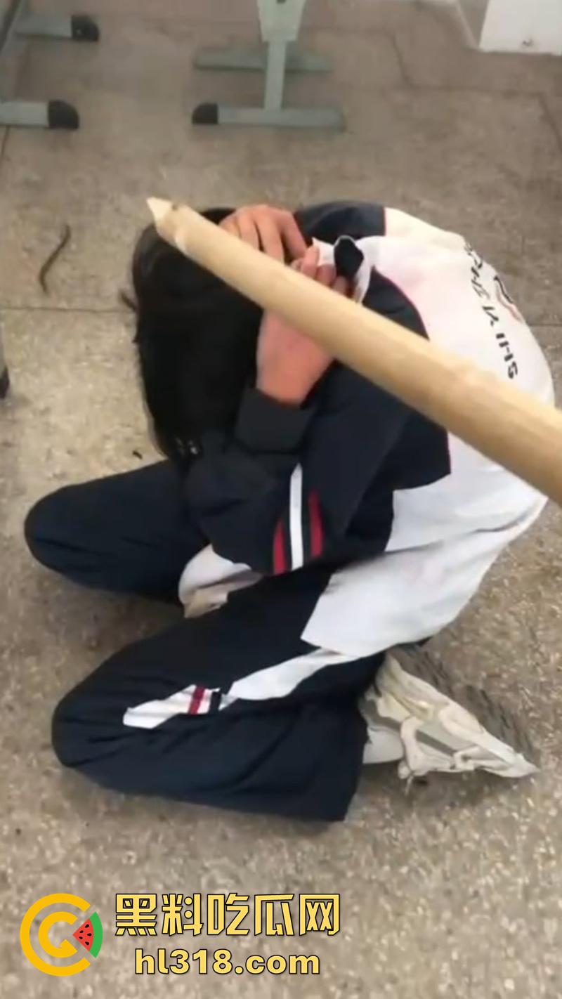 湖北第十一中学霸凌现场,实拍女学生被棍子爆头,果然最毒妇人心,欺负女人最狠的还得是女人-4