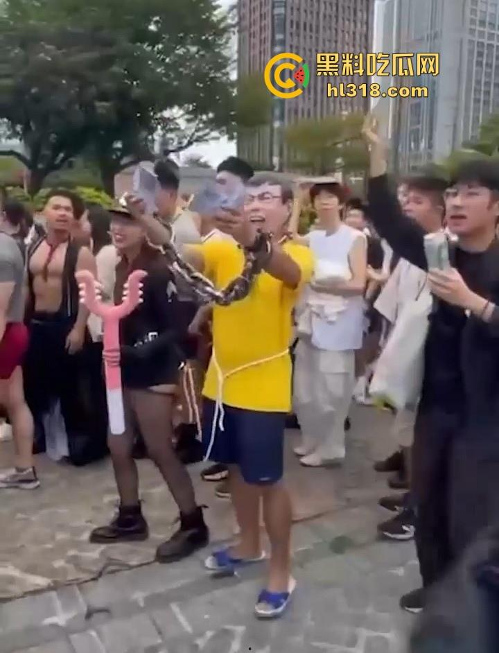 台湾大型同志游行,超过18万人参加,多位gay佬盛装出席,高举牌坊“我就是爱肛交,别叫我停下来”!-10