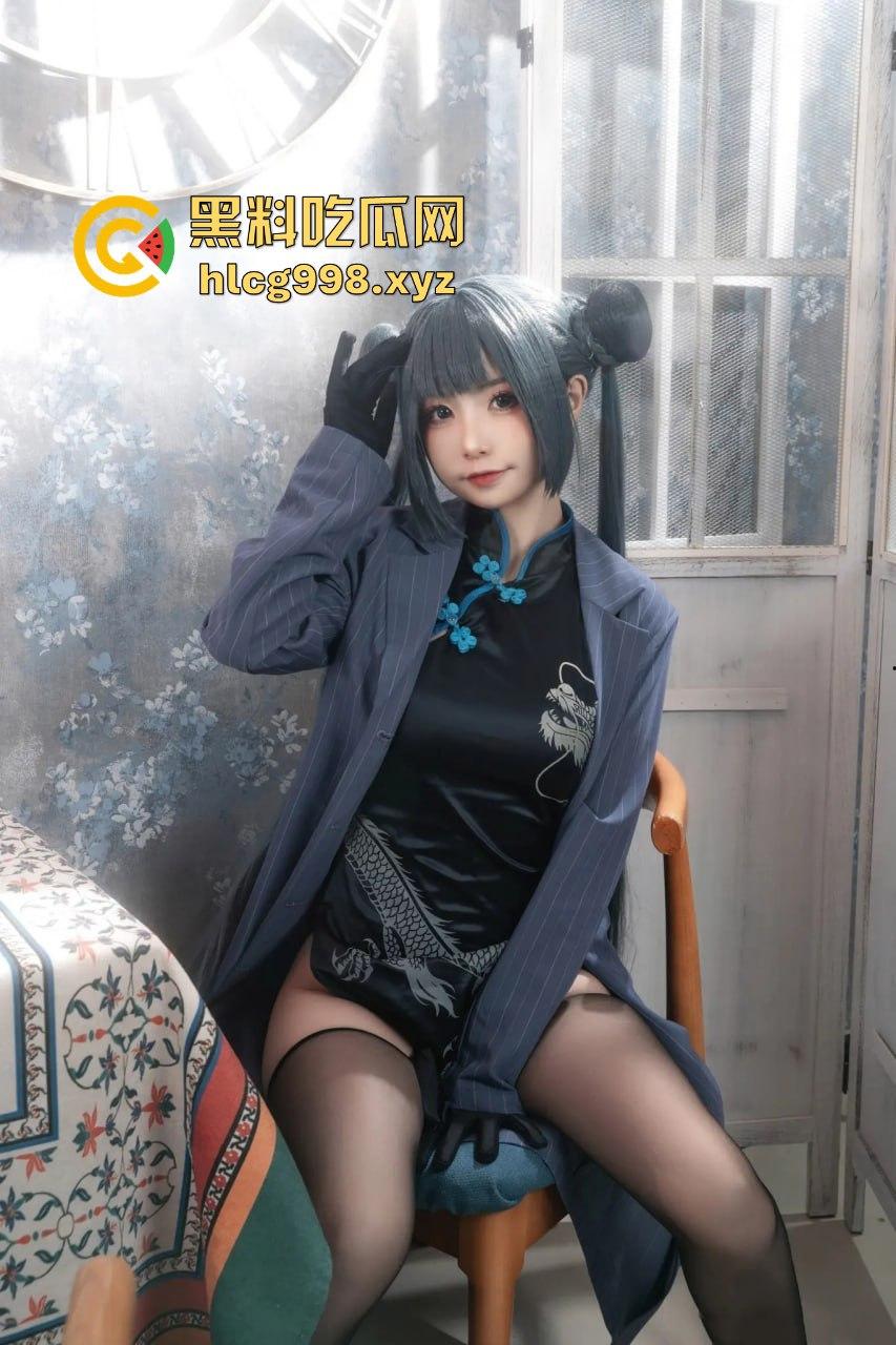 回忆缝纫机极品清纯萝莉【喵小吉】COS碧蓝档案妃咲！黑丝高跟掰穴，粉嫩小穴水润得想舔屏！-46