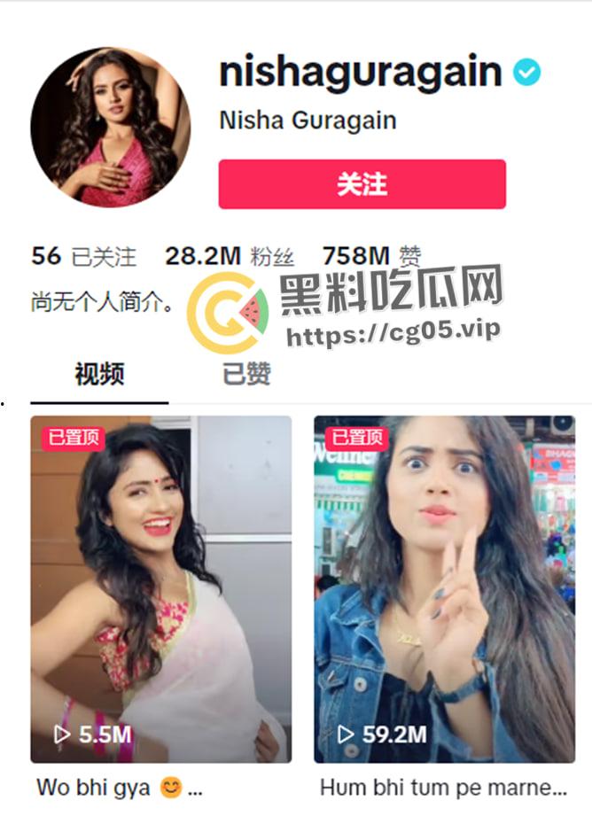 印度淫娃!Tiktok INS 印度网红 【妮莎】【NishGuragain】和男朋友性爱自拍流出 咖喱味的极品美女-2